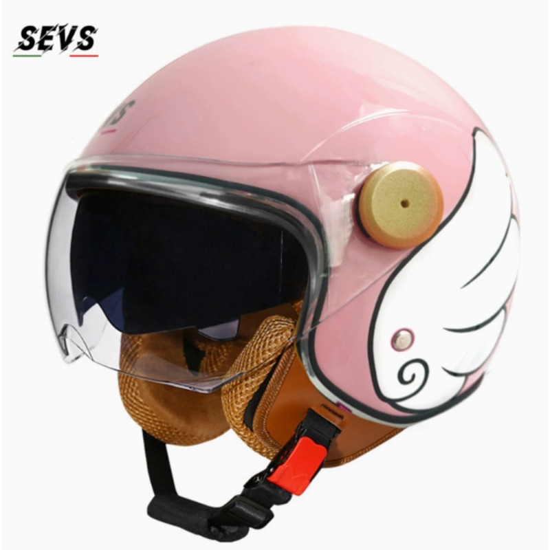 Vintage Open Face Retro Helmet - DOT Certification Open Face 3/4 Motorcycle
