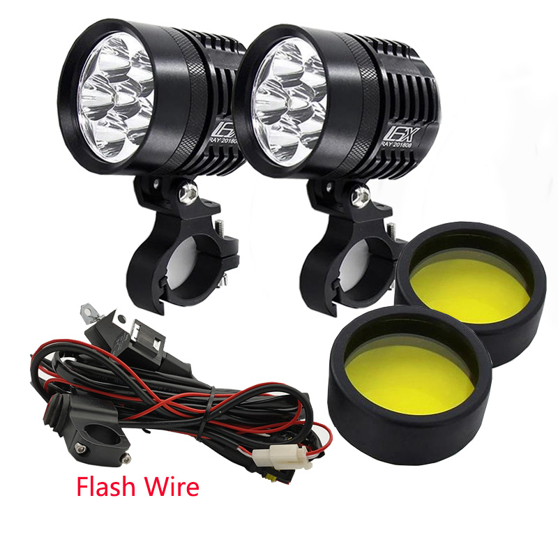 Universal Motorcycle Led Headlight Projector - 2PCS Universal L6X Headlight LED Motorcycle