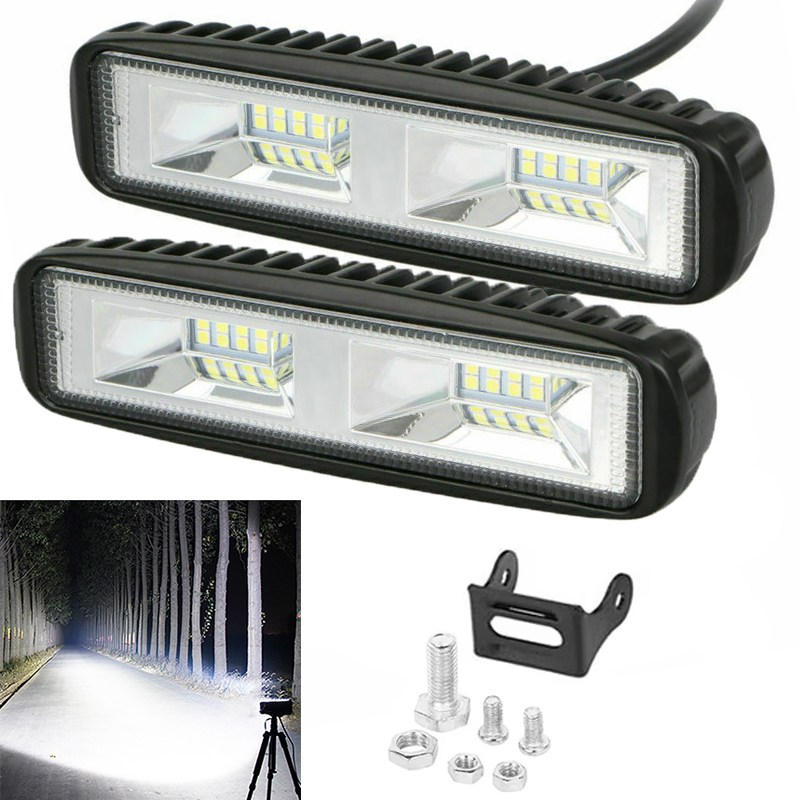 Universal Motorcycle Led Headlight Projector - 48W LED Car Work Light High